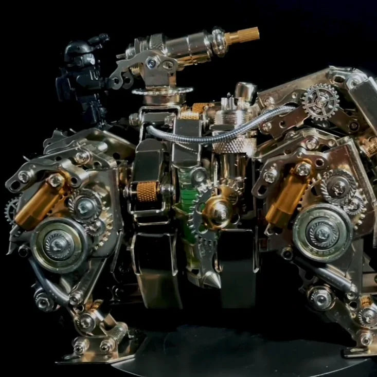 3D metal rhino puzzle