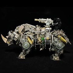 3D metal rhino puzzle