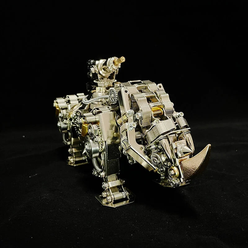 3D metal rhino puzzle