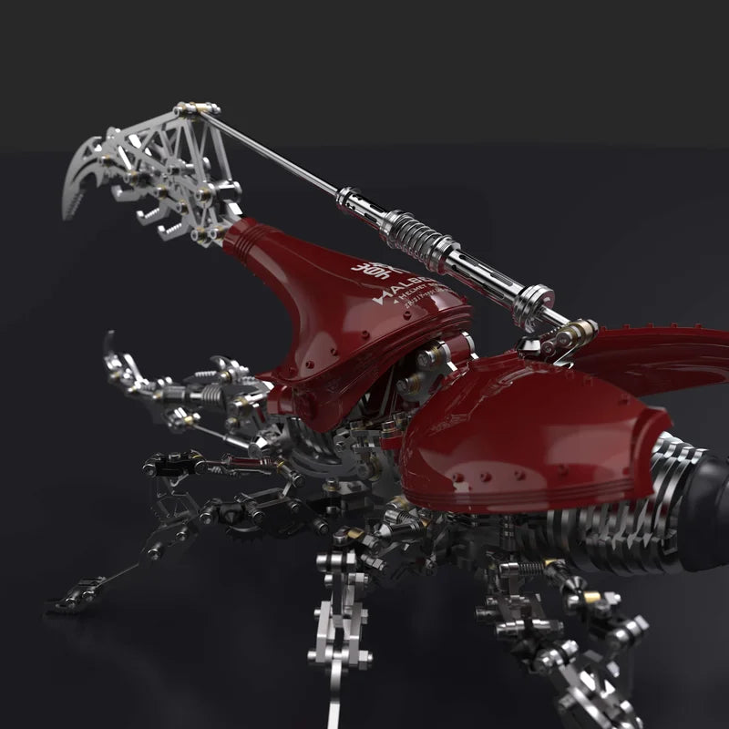 Build Your Own Metallic Marvel: A 3D Steampunk Red Beetle Puzzle