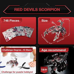 Unleash the Red Devil: Build Your Own Metal Scorpion Masterpiece