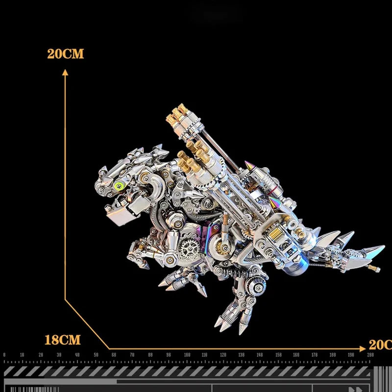 Build Your Own Mechanical T-Rex: An Epic 3D Metal Puzzle