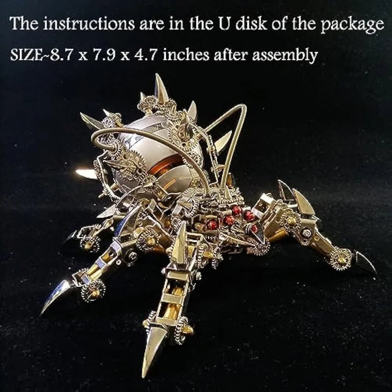 Build Your Own Sound System: A Steampunk Spider 3D Metal Puzzle