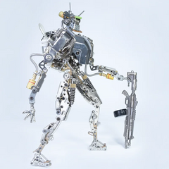 Fortschrittlicher 3D-Robotermodellbausatz aus Metall – Mecha-Puzzle mit über 715 Teilen für Jugendliche und Erwachsene (ab 16 Jahren) | Einzigartiger Bausatz für mechanische Figuren als Schreibtischdekoration und zum Sammeln