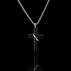 No.9 Free Gift --- Cross Pendant Necklace: Stainless Steel Classic Hip Hop Accessory