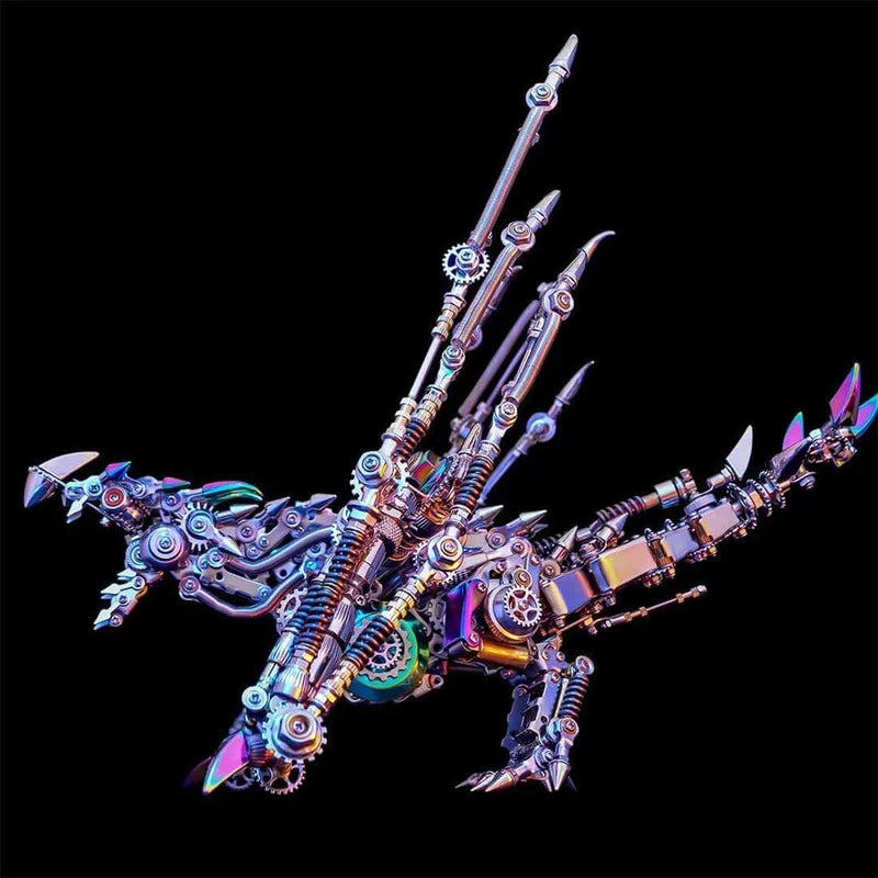 Soar into the Future: Cyberpunk Dragon 3D Metal Puzzle