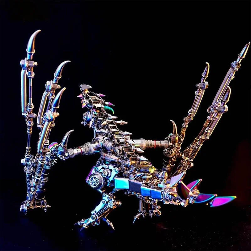 Soar into the Future: Cyberpunk Dragon 3D Metal Puzzle