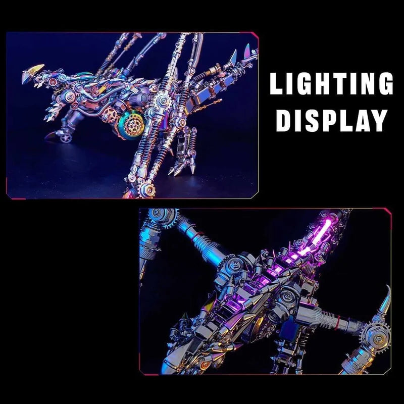 Soar into the Future: Cyberpunk Dragon 3D Metal Puzzle