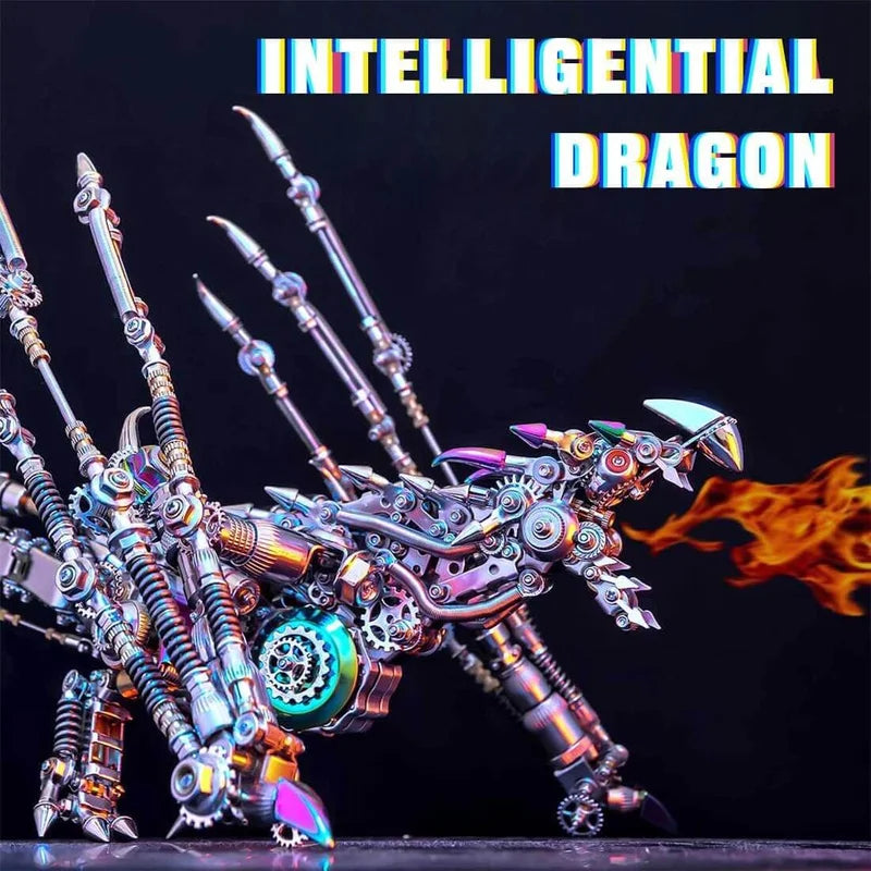 Soar into the Future: Cyberpunk Dragon 3D Metal Puzzle