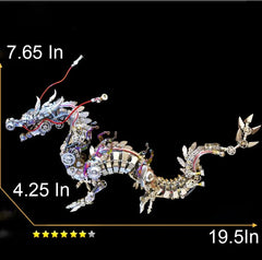 Soar Through Time with Our 3D Chinese Dragon Metal Puzzle