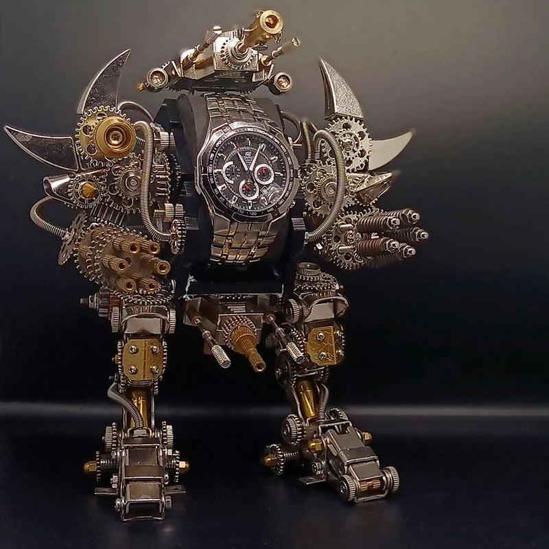 steampunk robot watch stand