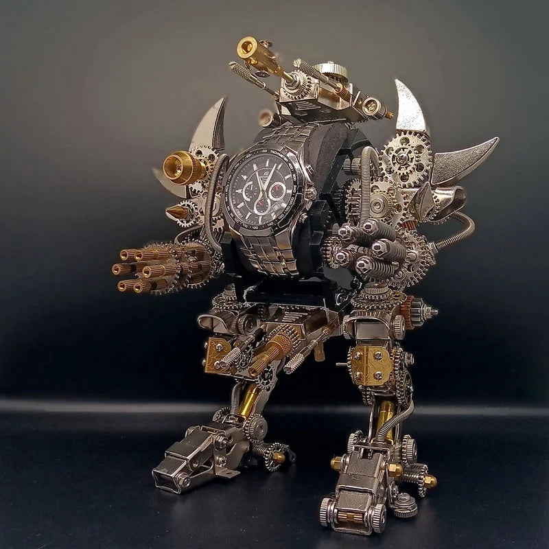 steampunk robot watch stand