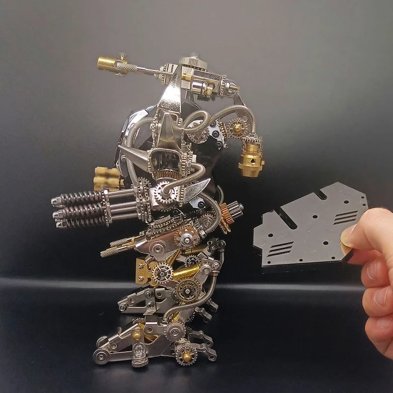 steampunk robot watch stand