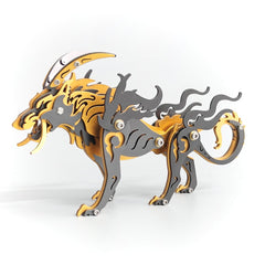 3D Metal Wolf Puzzle Kit – DIY Mechanical Model for Home Decor & Unique Gifts