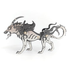 3D Metal Wolf Puzzle Kit – DIY Mechanical Model for Home Decor & Unique Gifts