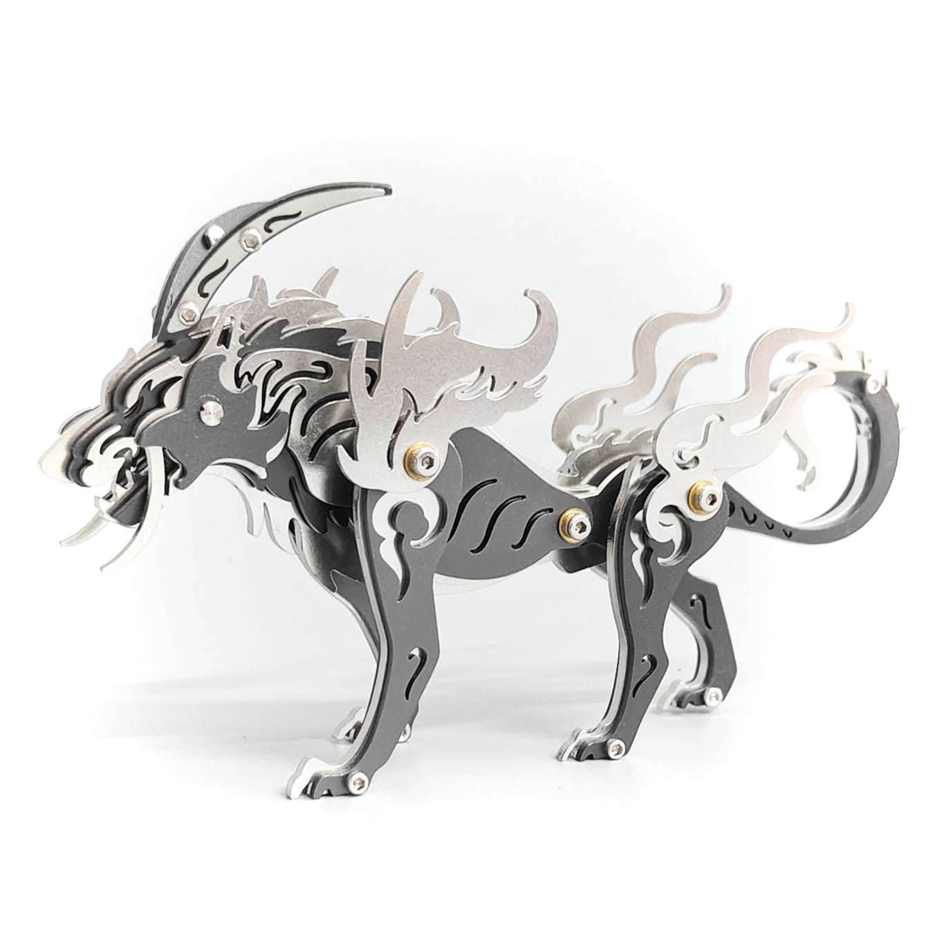 3D Metal Wolf Puzzle Kit – DIY Mechanical Model for Home Decor & Unique Gifts