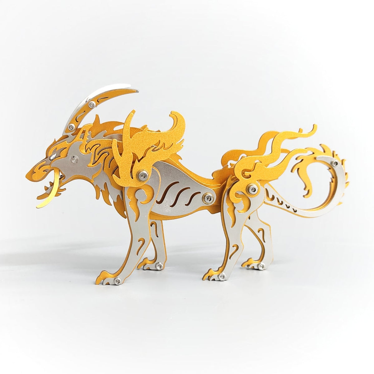 3D Metal Wolf Puzzle Kit – DIY Mechanical Model for Home Decor & Unique Gifts