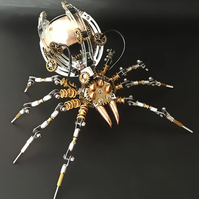 Build Your Own Steampunk Symphony: 512-Piece Mechanical Spider with Bluetooth Speaker