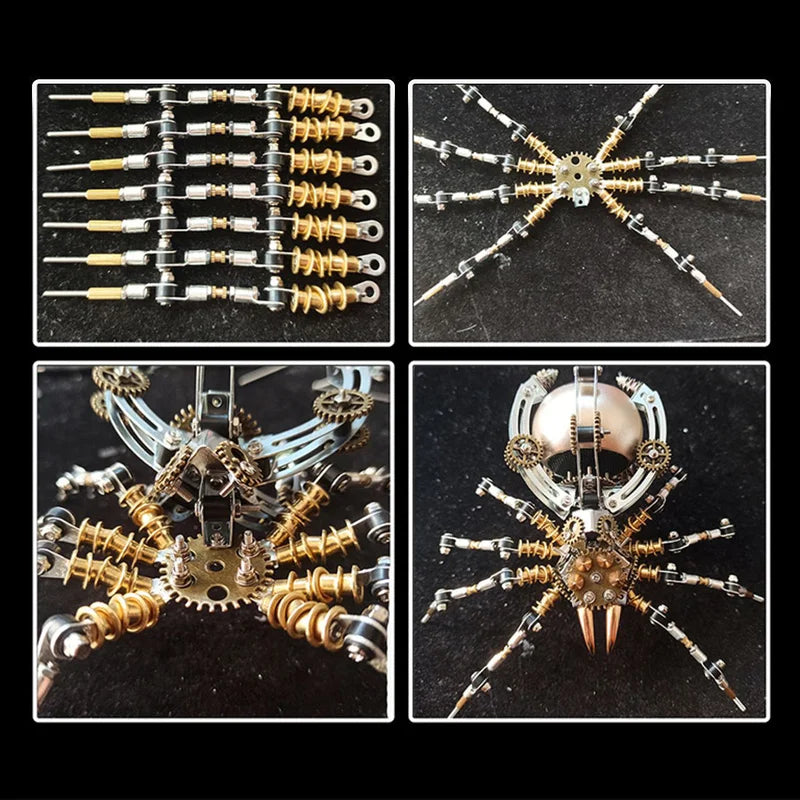 Build Your Own Steampunk Symphony: 512-Piece Mechanical Spider with Bluetooth Speaker