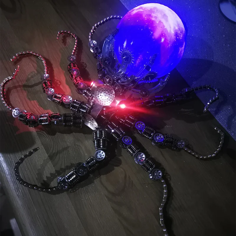 Your Very Own Steampunk Pet: Build a Luminous 3D Metal Octopus