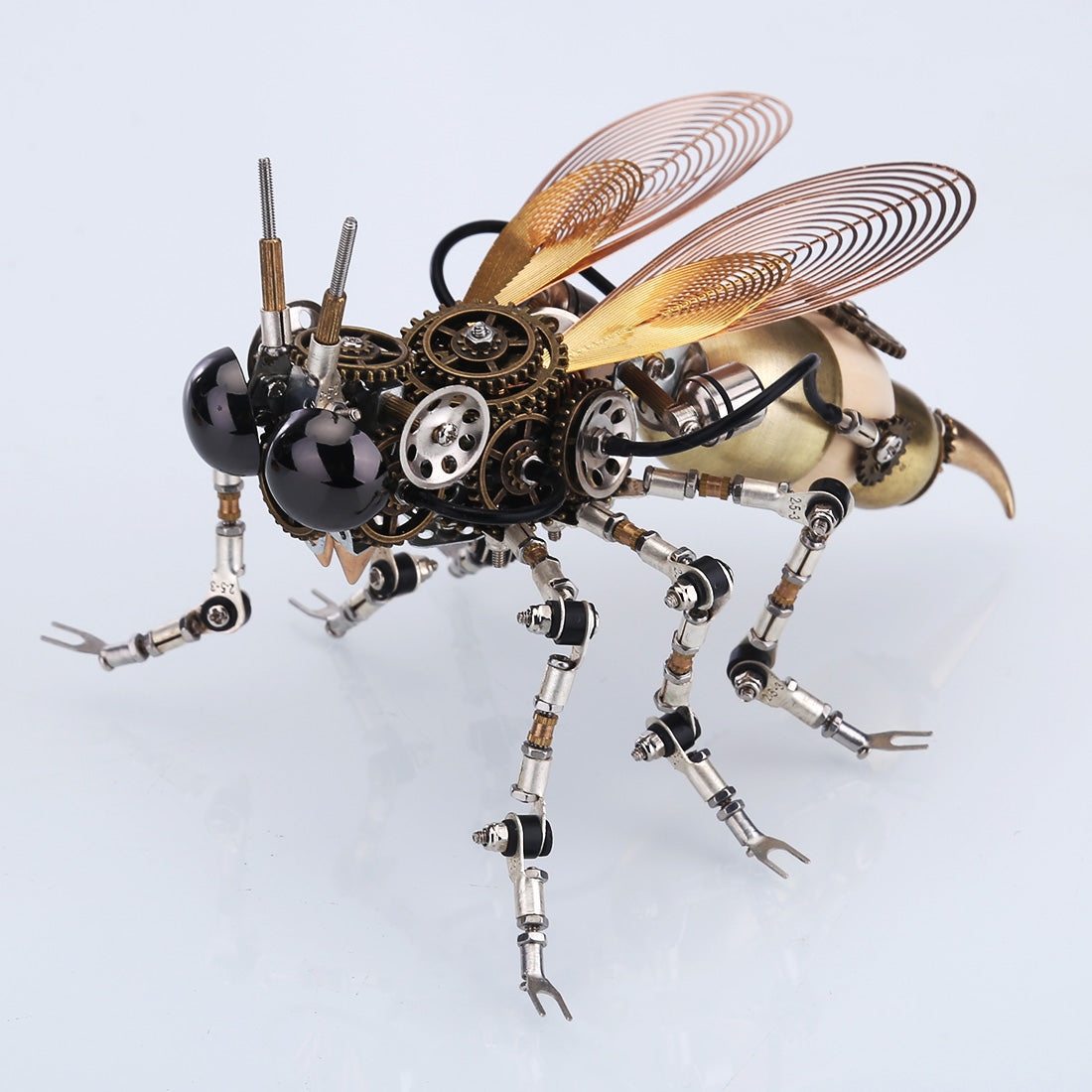 3D Metal Wasp Puzzle Kit for Adults – DIY Assembly with RGB Lamp Desk Ornament