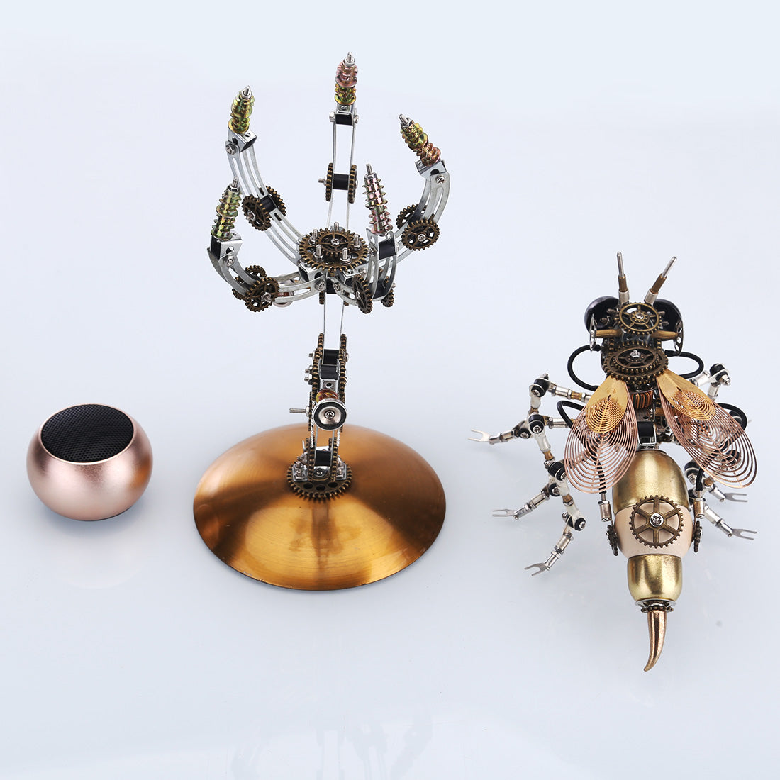 3D Metal Wasp Puzzle Kit for Adults – DIY Assembly with RGB Lamp Desk Ornament